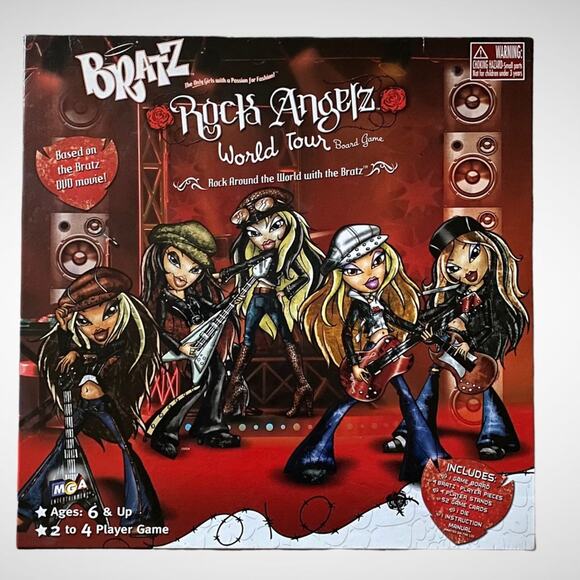 MGA Bratz Y2K 2005 Rock Angelz World Tour Board Game Complete - Picture 3 of 7